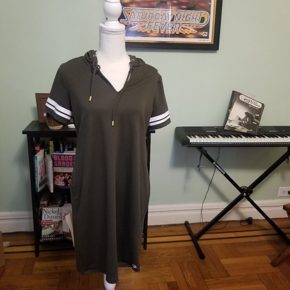 Olive green MICHAEL Michael Kors hoodie dress